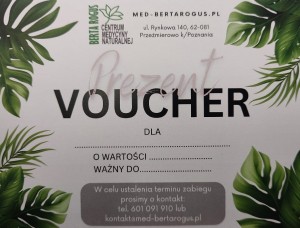VOUCHER podarunkowy o wartości 100 zł